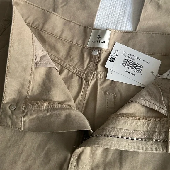 NWT💕 ANINE BING Briley Pant 31” - Oatmeal 27 - Picture 3 of 6